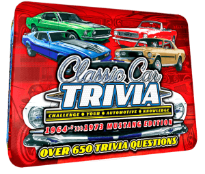 Classic Car Trivia (ClassicCarTrivia.com) - 1964.5-1973-Mustang-Edition Game Tin Lid - Promotional Image